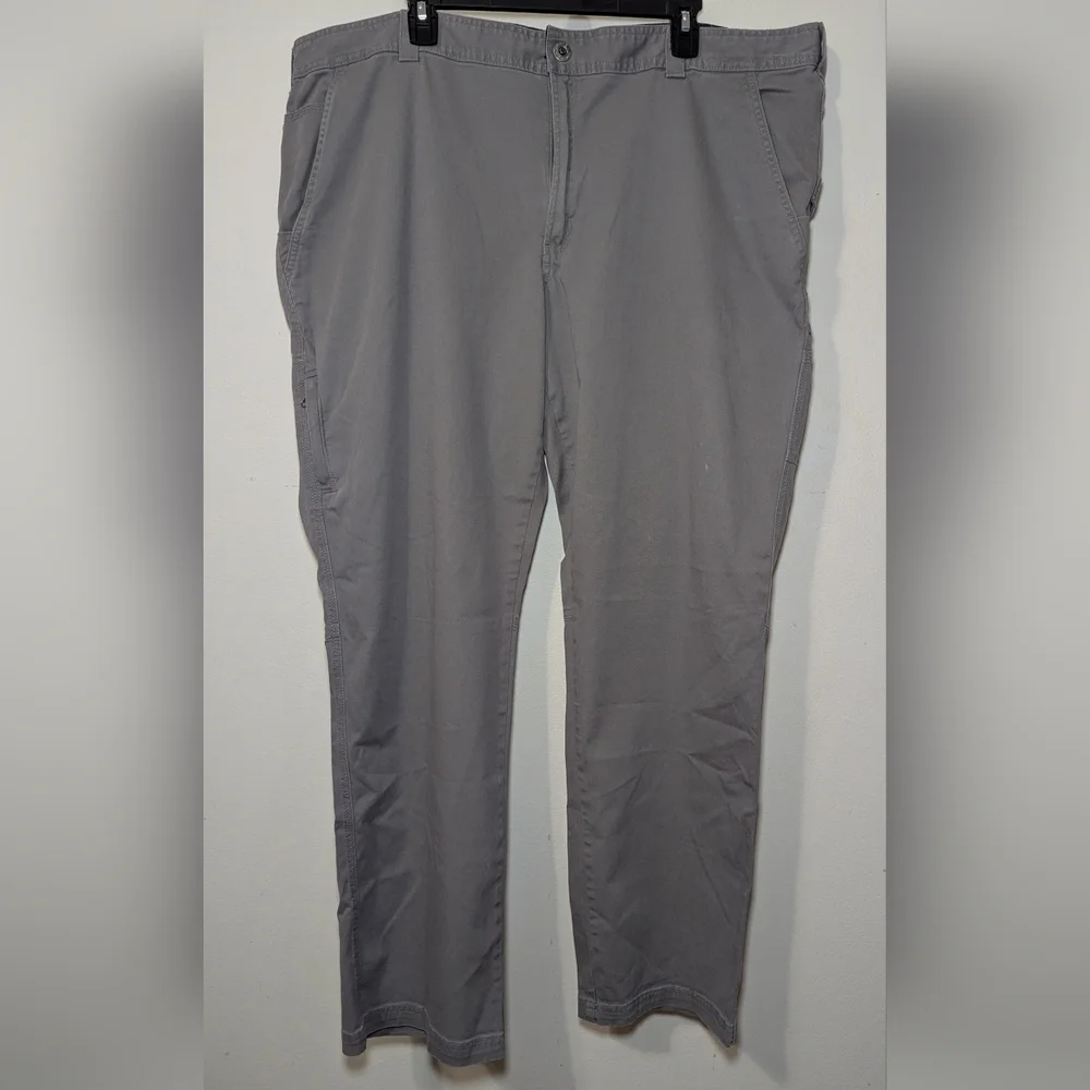 Columbia Cargo Pants Gray Utility Gorpcore Cotton Stretch Men's Size 44x32